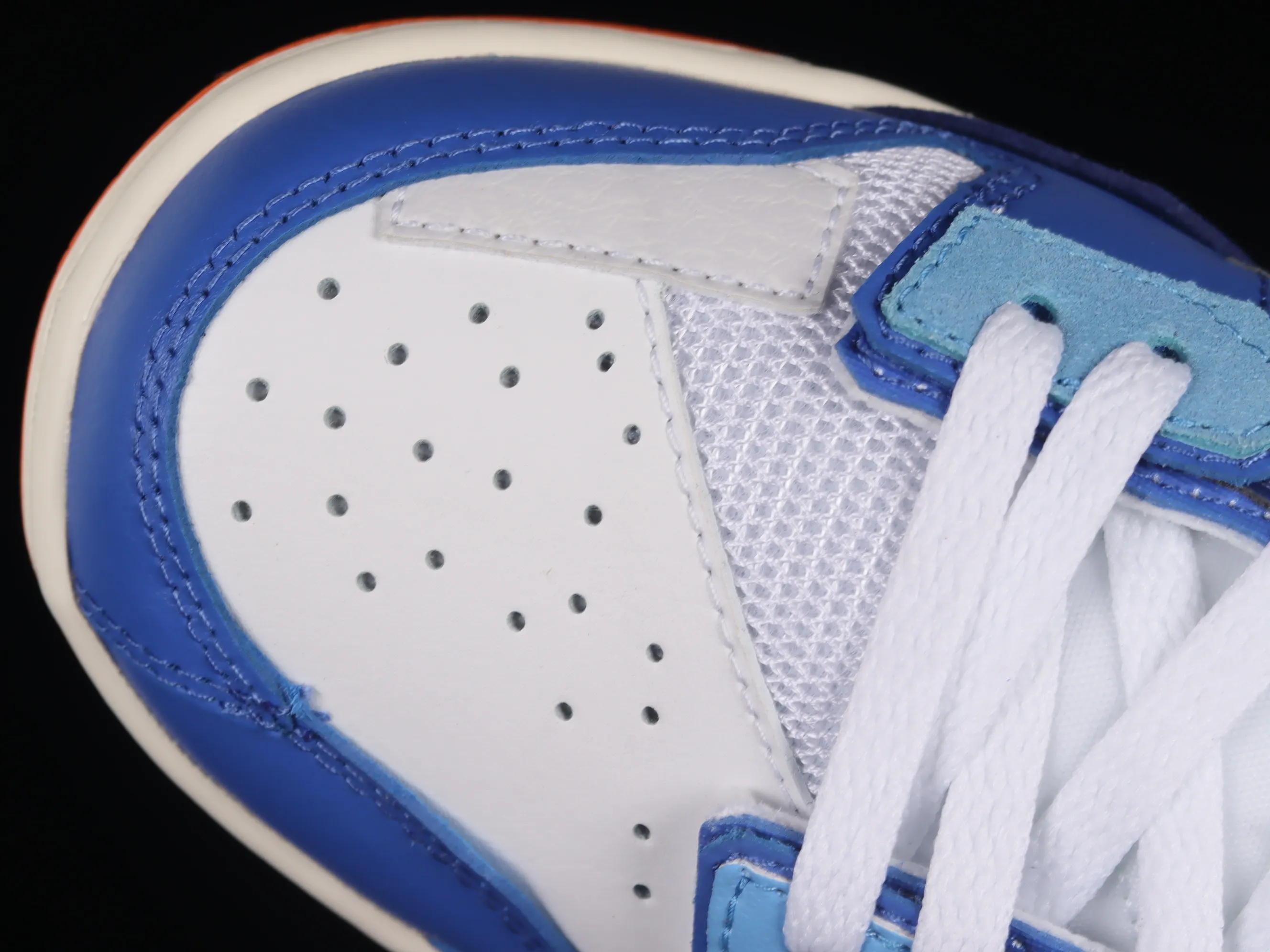 All categories Nk SB Dunk Series Nk SB Dunk Low low-top skate shoes #ZG version Nk Dunk Scrap blue white orange Knicks stitched low-top skate shoes DM0128-100